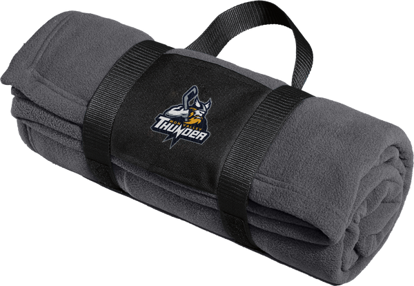 Mon Valley Thunder Fleece Blanket with Carrying Strap