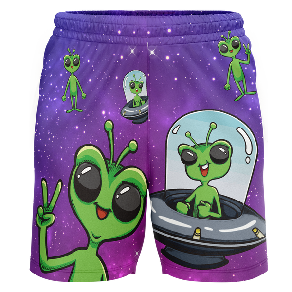 Mon Valley Thunder Alien Adult Workout Wear Shorts