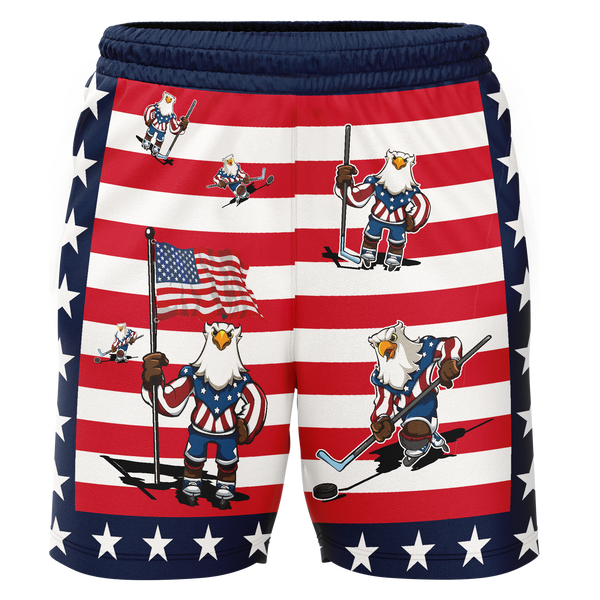 Mon Valley Thunder American Eagle Youth Workout Wear Shorts