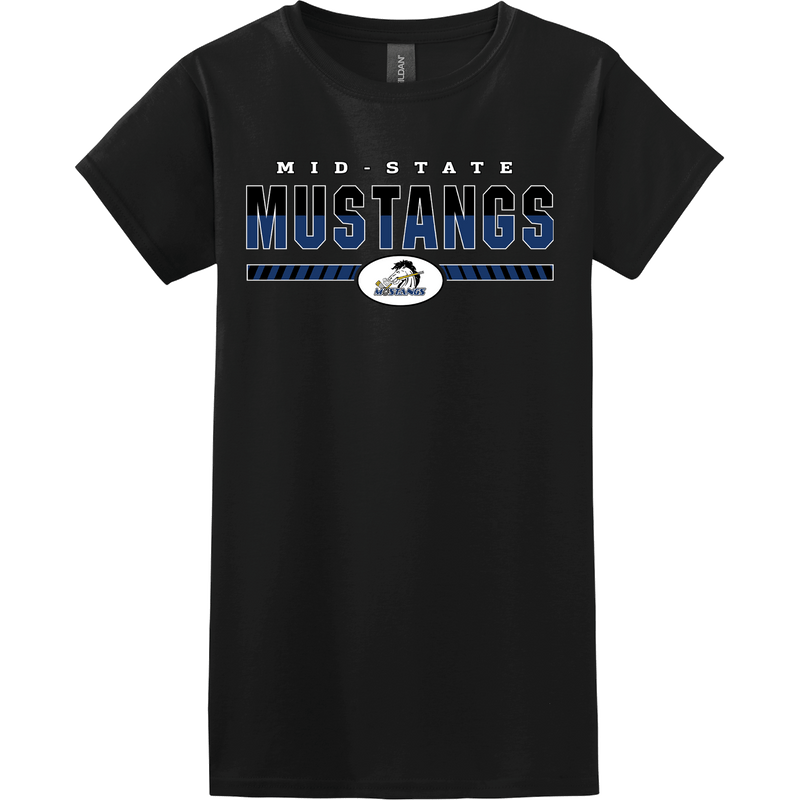 Mid-State Mustangs Softstyle Ladies' T-Shirt