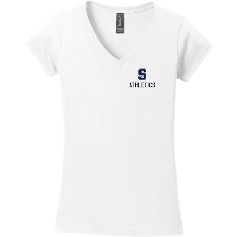 Midd South Athletics Softstyle Ladies Fit V-Neck T-Shirt