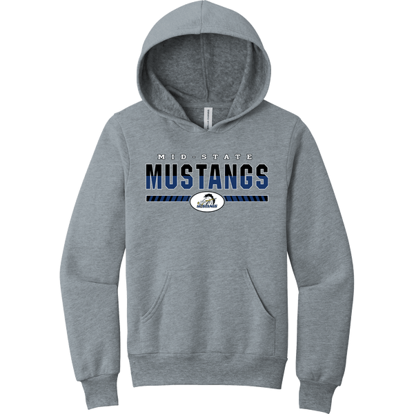 Mid-State Mustangs Youth Sponge Fleece Pullover Hoodie