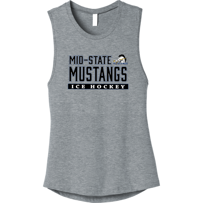 Mid-State Mustangs Womens Jersey Muscle Tank