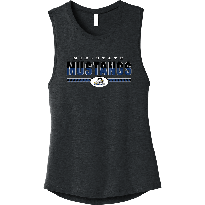 Mid-State Mustangs Womens Jersey Muscle Tank