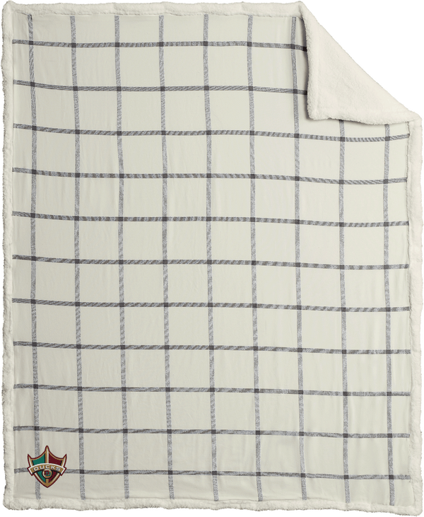 Delaware Ducks Flannel Sherpa Blanket