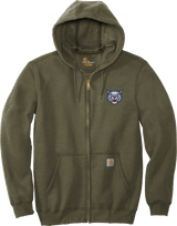 CT Bobcats Carhartt Midweight Hooded Zip-Front Sweatshirt