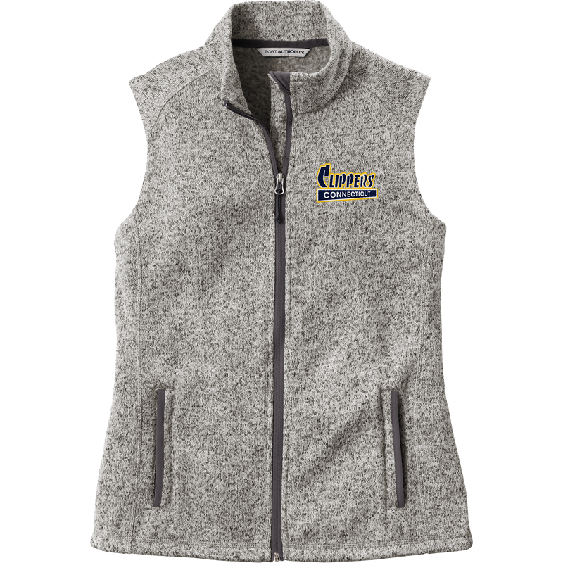 CT Clippers Ladies Sweater Fleece Vest