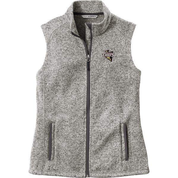 Mercer Chiefs Ladies Sweater Fleece Vest