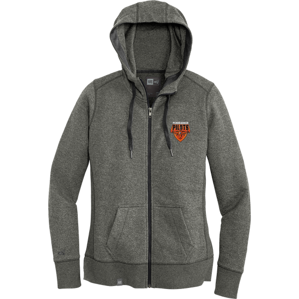 Pennsauken Pilots New Era Ladies French Terry Full-Zip Hoodie