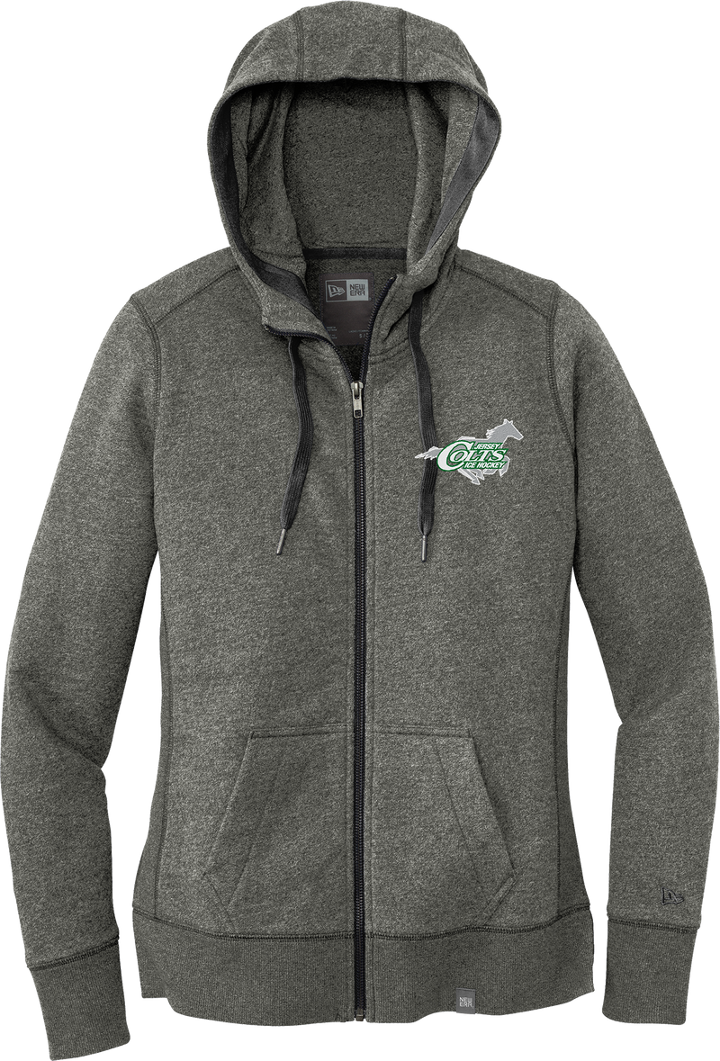 NJ Colts New Era Ladies French Terry Full-Zip Hoodie