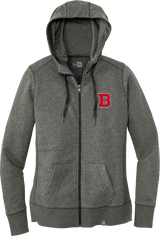 CT Bobcats New Era Ladies French Terry Full-Zip Hoodie