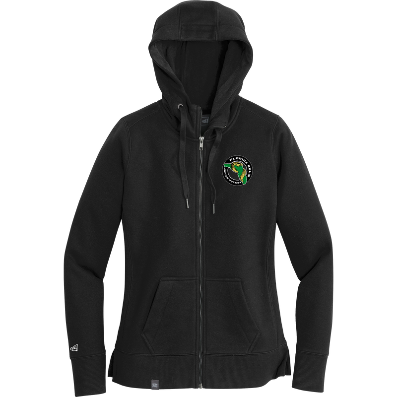 Florida Eels New Era Ladies French Terry Full-Zip Hoodie