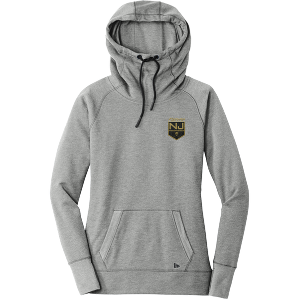 NJ Raiders New Era Ladies Tri-Blend Fleece Pullover Hoodie