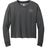 NY Stars New Era Ladies Tri-Blend Fleece Crop Crew