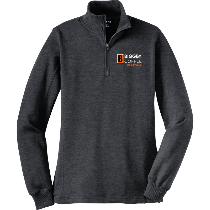 Biggby Coffee Hockey Club Ladies 1/4-Zip Sweatshirt