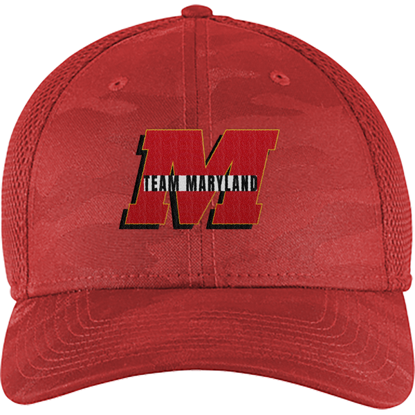 Team Maryland New Era Tonal Camo Stretch Tech Mesh Cap