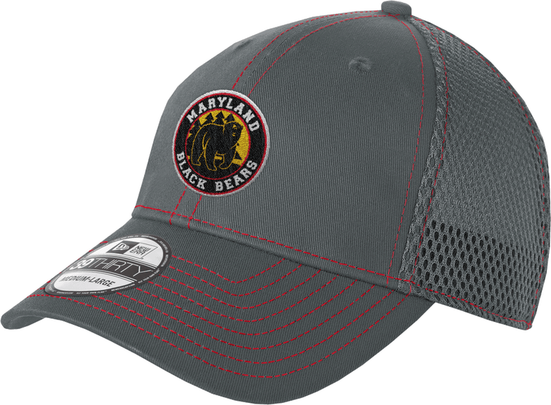 Maryland Black Bears New Era Stretch Mesh Contrast Stitch Cap