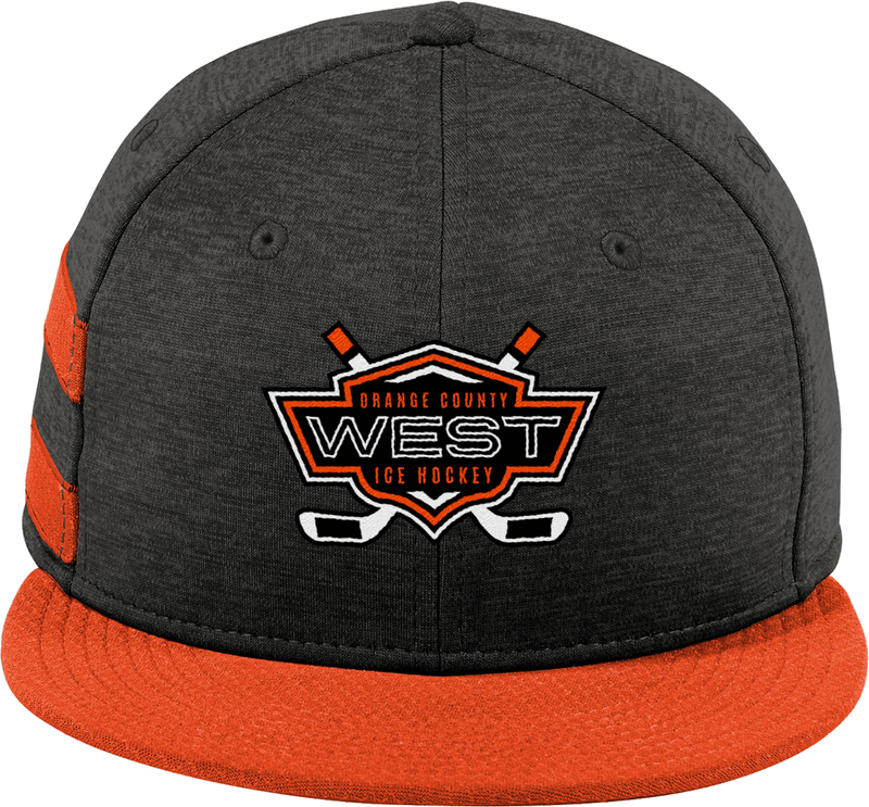 Orange County West New Era Shadow Heather Striped Flat Bill Snapback Cap