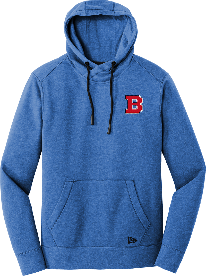 CT Bobcats New Era Tri-Blend Fleece Pullover Hoodie