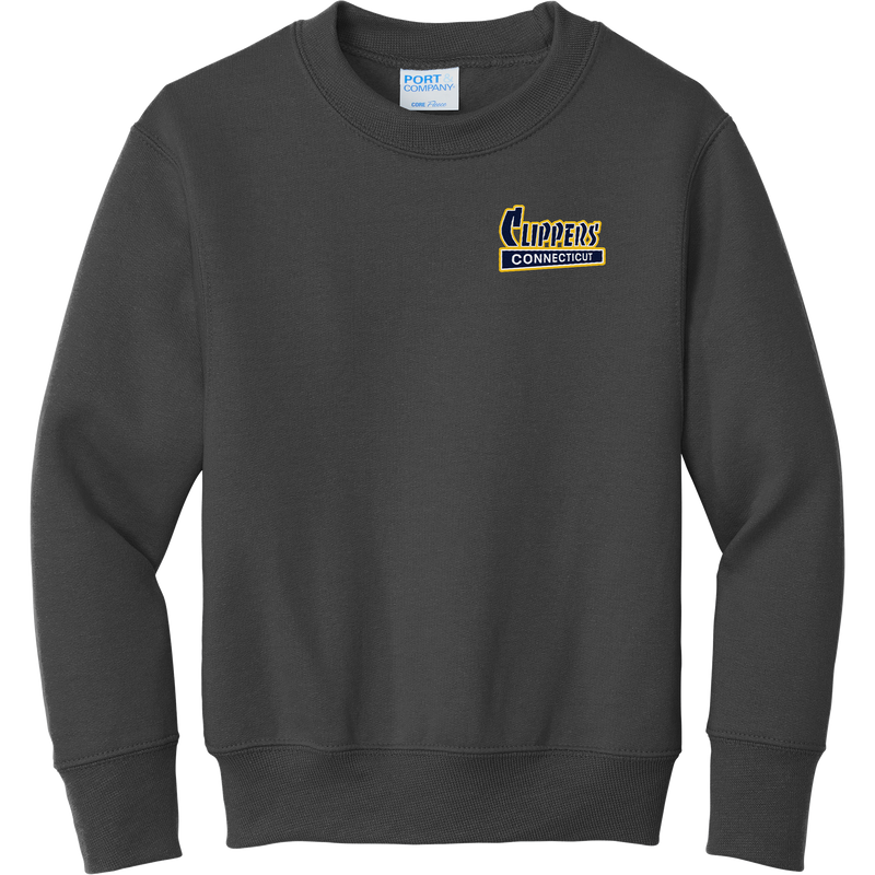 CT Clippers Youth Core Fleece Crewneck Sweatshirt