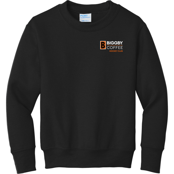 Biggby Coffee Hockey Club Youth Core Fleece Crewneck Sweatshirt