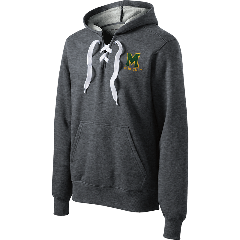 HVM Montgomery Lace Up Pullover Hooded Sweatshirt