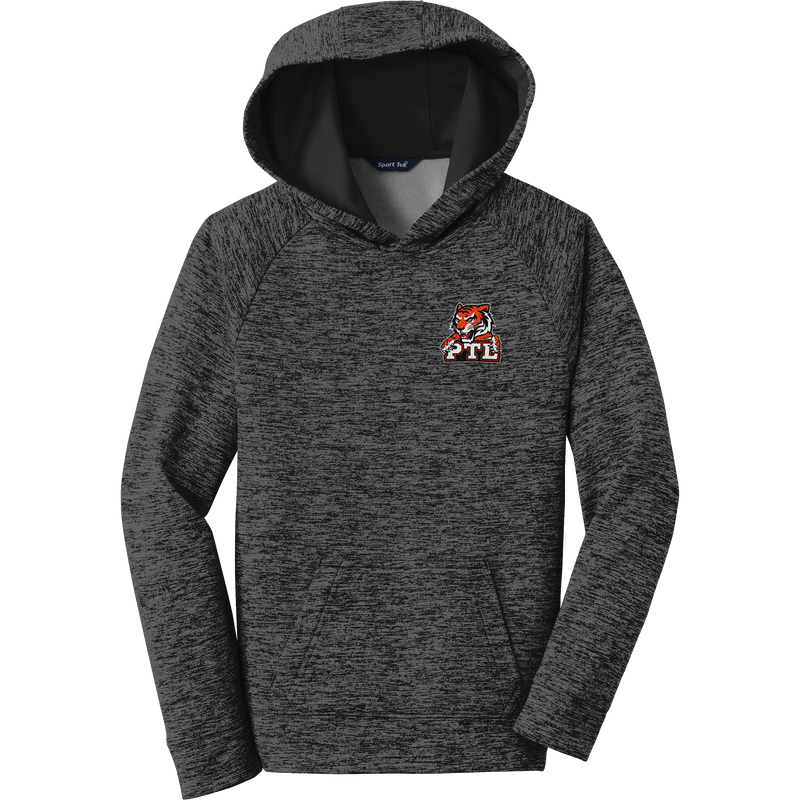 Princeton Tiger Lilies Youth PosiCharge Electric Heather Fleece Hooded Pullover