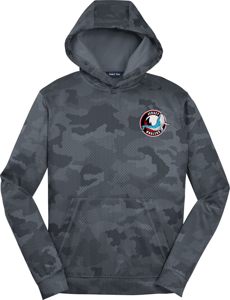 Jersey Shore Whalers Youth Sport-Wick CamoHex Fleece Hooded Pullover